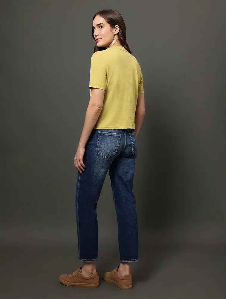 BLUSA CKJ FEM CK RELEVO MULTICOR VERDE PISTACHE