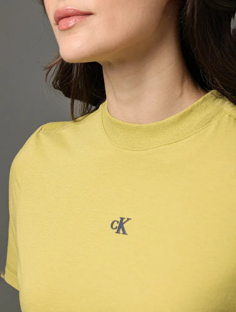 BLUSA CKJ FEM CK RELEVO MULTICOR VERDE PISTACHE