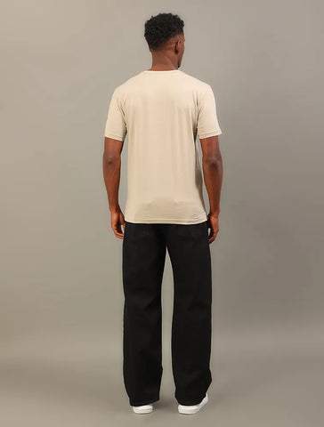 CAMISETA CKJ MAS MC ESSENTIALS CAQUI CLARO