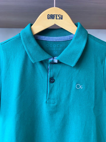 POLO MAS MC ESSENCIAL SLIM OGOCHI VERDE FLORESTA 5232