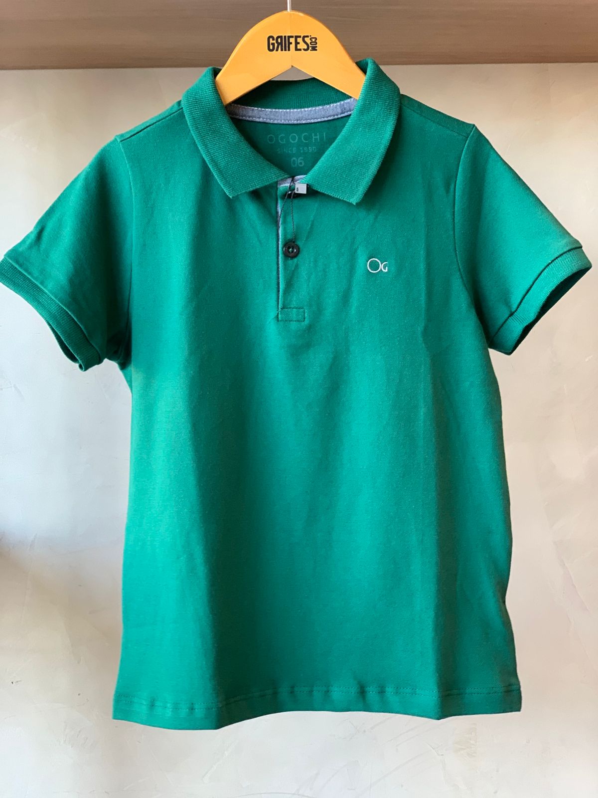 POLO MAS MC ESSENCIAL SLIM OGOCHI VERDE FLORESTA 5232