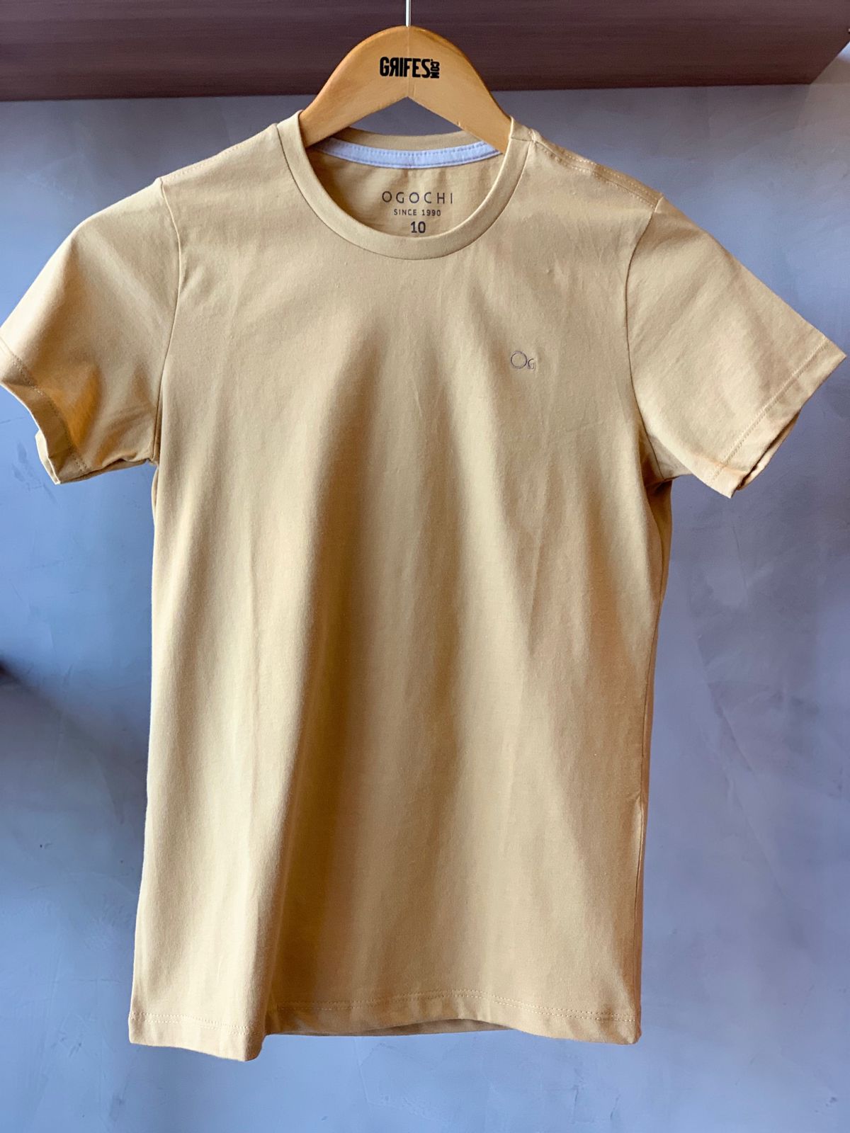 CAMISETA MAS MC ESSENCIAL OGOCHI MOSTARDA 0928