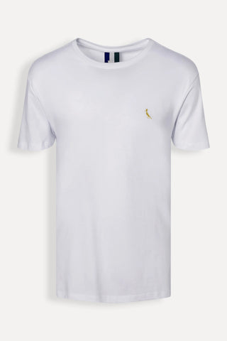 CAMISETA RSV REGULAR BORDADO GOLDEN BRANCO