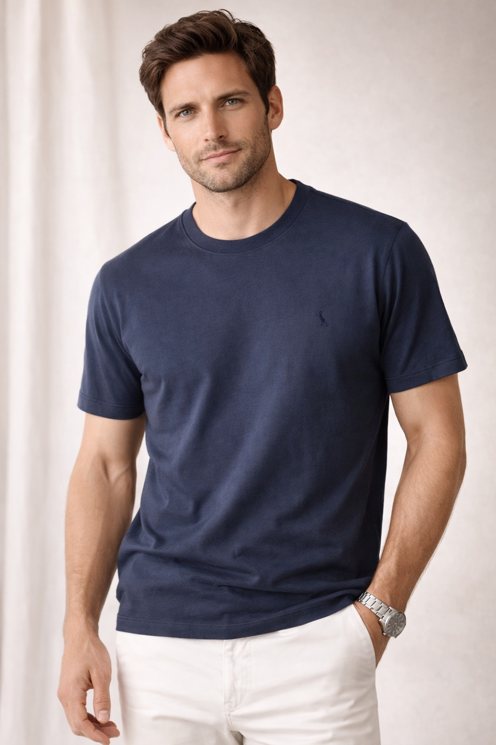 CAMISETA RSV MAS MC SUPER SLIM CARECA MARINHO