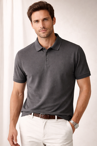 POLO RSV MAS REGULAR PIQUET NEW BASIC FULIGEM