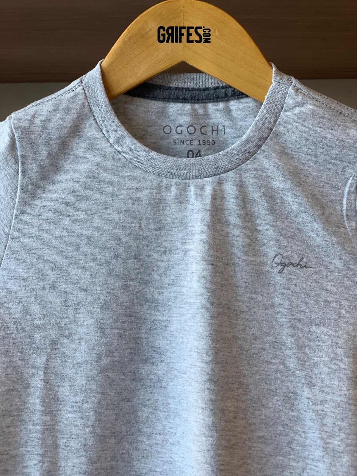 CAMISETA OGOCHI INF MC SLIM MESCLADA CINZA CLARO 0077