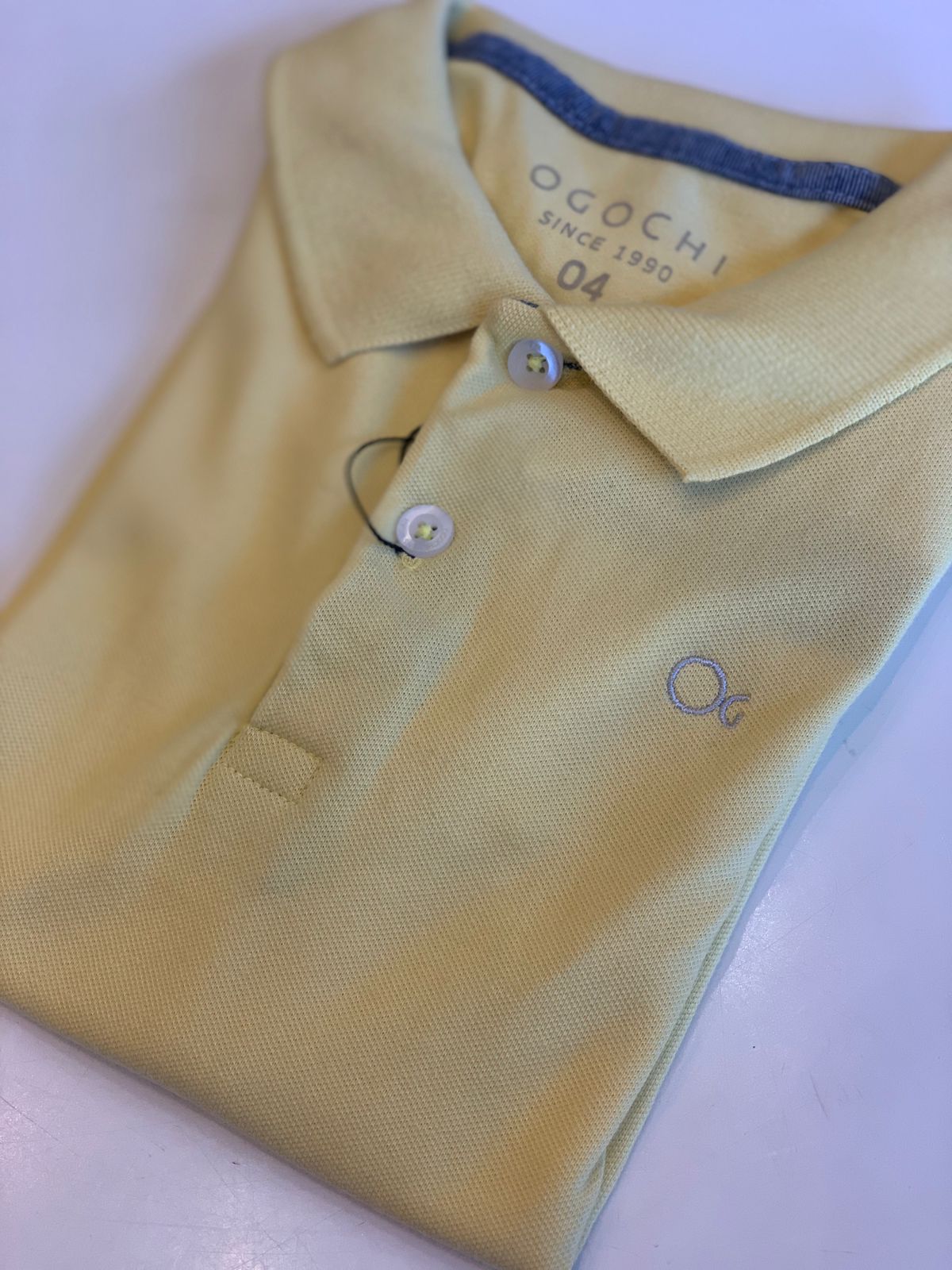 POLO OGOCHI KIDS MC ESSENCIAL LISA AMARELO 0169