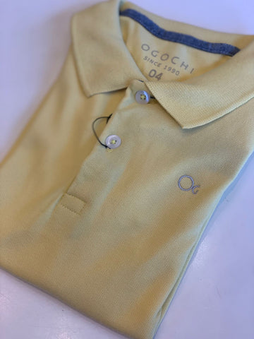 POLO OGOCHI KIDS MC ESSENCIAL LISA AMARELO 0169