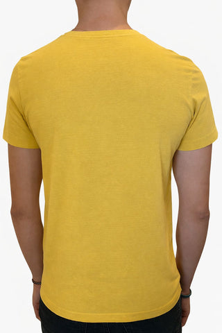 CAMISETA MAS MC SLIM STONE COQUEIRO GAZE AMARELO DAMASCO