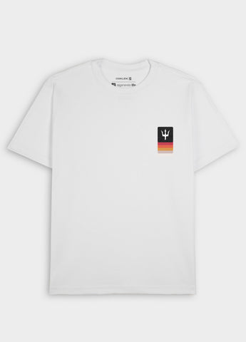 CAMISETA BIG SHIRT TRIDENTE MINI DEGRADE BRANCO