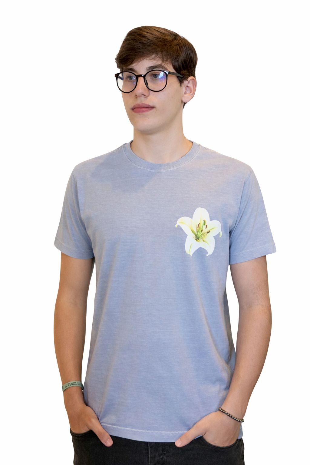 CAMISETA MAS MC STONE LIRIO OSKLEN AZUL RIO