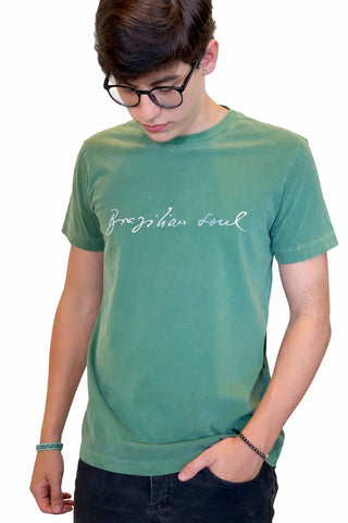 CAMISETA MAS SLIM STONE BRAZILIAN SOUL VERDE MATA