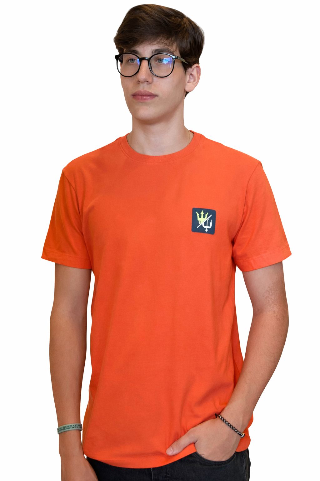 CAMISETA MAS MC SLIM VINTAGE KITE BOX LARANJA TANGERINA