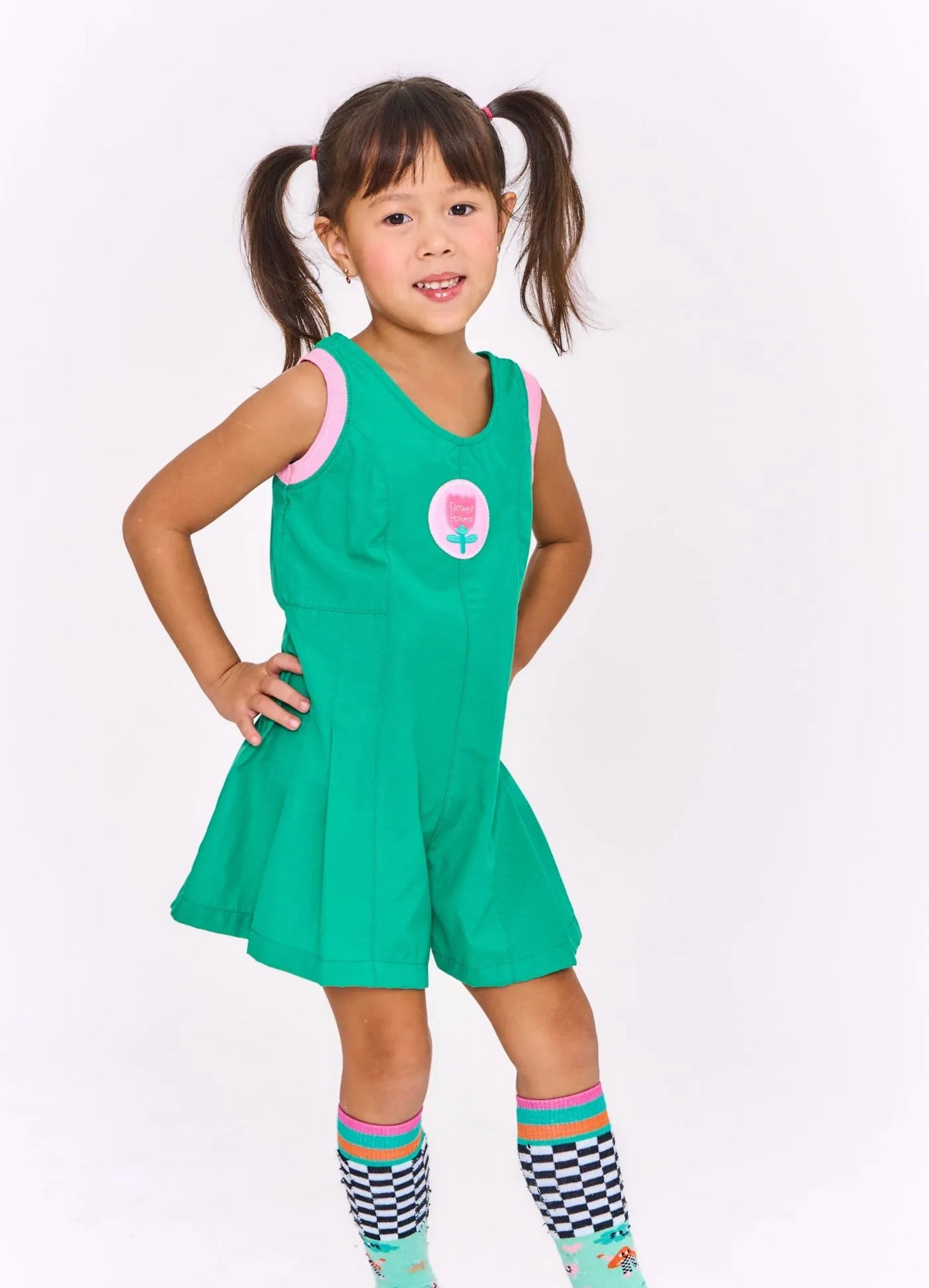 MACAQUINHO FEM CASA DE FLORES VERDE