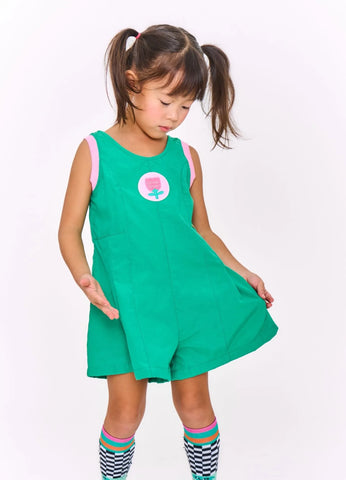 MACAQUINHO FEM CASA DE FLORES VERDE