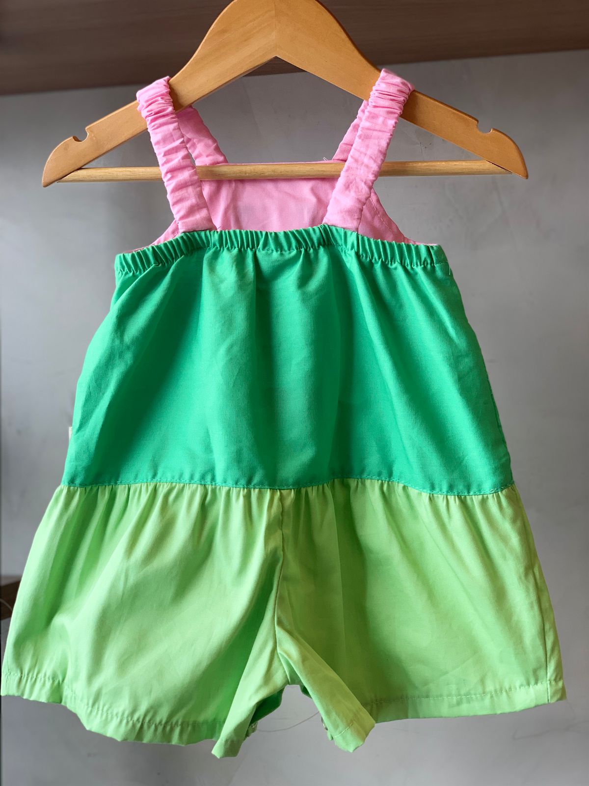 MACAQUINHO FEM BB FLORAL AURORA ROSA/VERDE