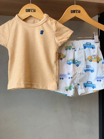 CONJ MAS BB HORA DE AVENTURA ALPHABETO PACOCA/OFF WHITE