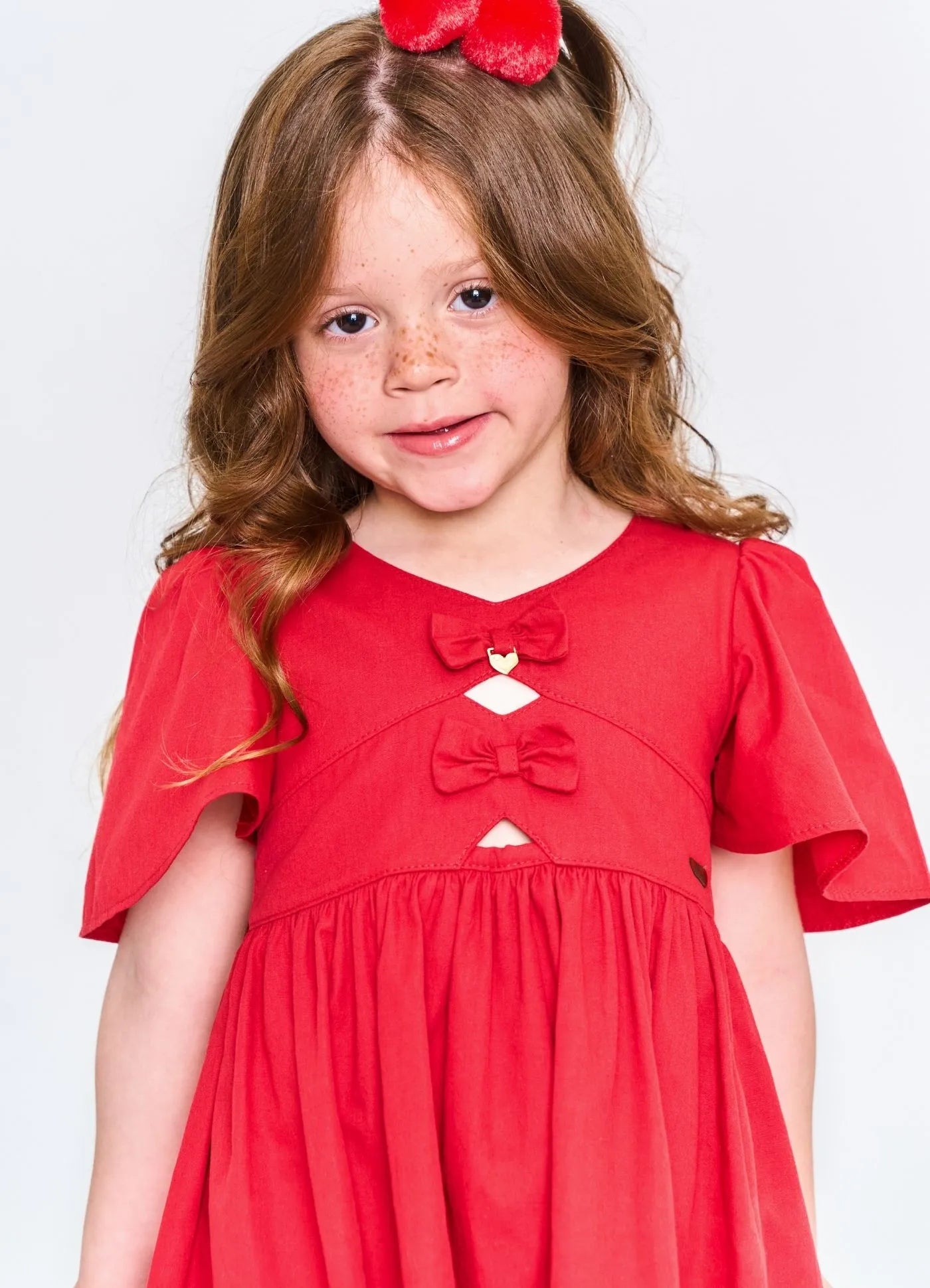 VESTIDO FESTAS FINAL DE ANO ALPHABETO VERMELHO