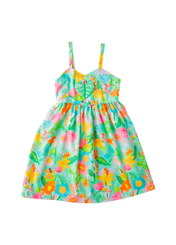 VESTIDO RECANTO DAS FADAS ALPHABETO VERDE