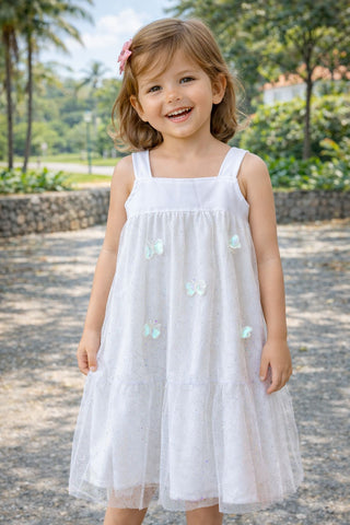 VESTIDO FESTAS FINAL DE ANO ALPHABETO OFF WHITE