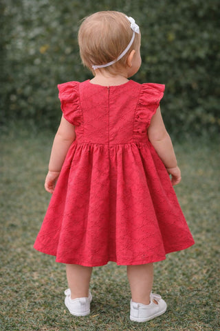 VESTIDO BABY FEM LAISE UM MAIS UM VERMELHO