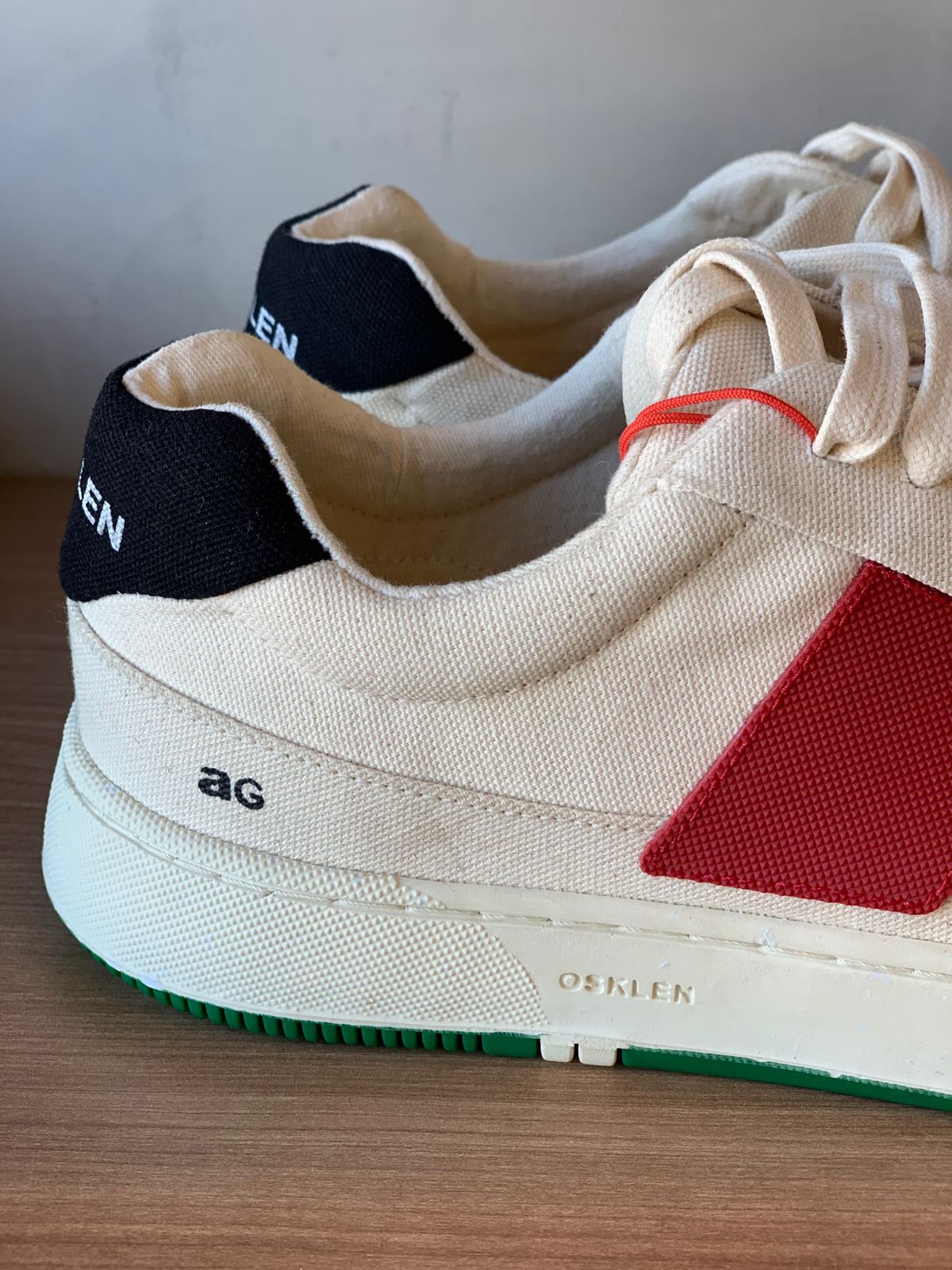 TENIS MAS CANVAS AG SNEAKER M OSKLEN CRU/VERMELHO/VERDE