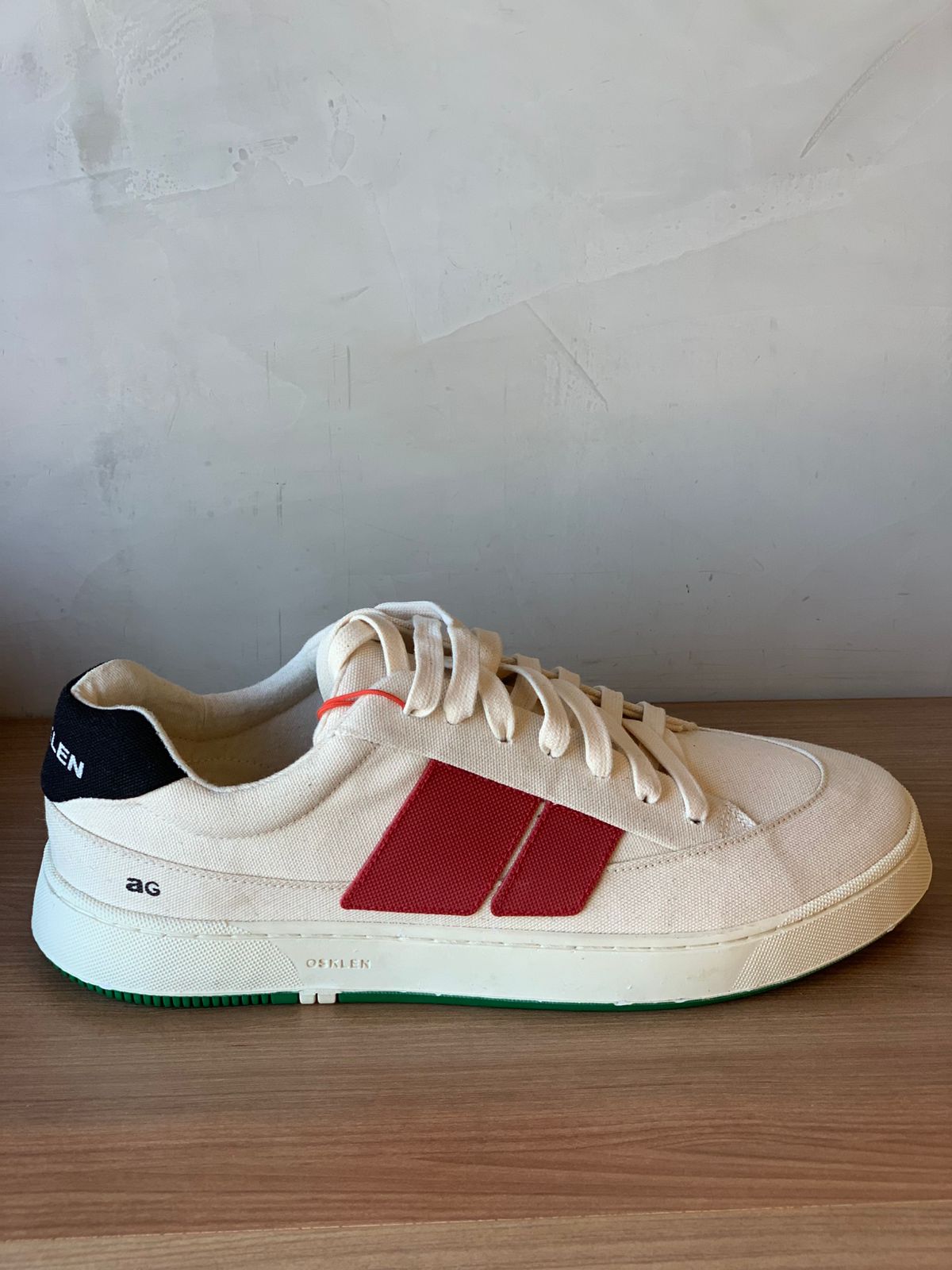 TENIS MAS CANVAS AG SNEAKER M OSKLEN CRU/VERMELHO/VERDE