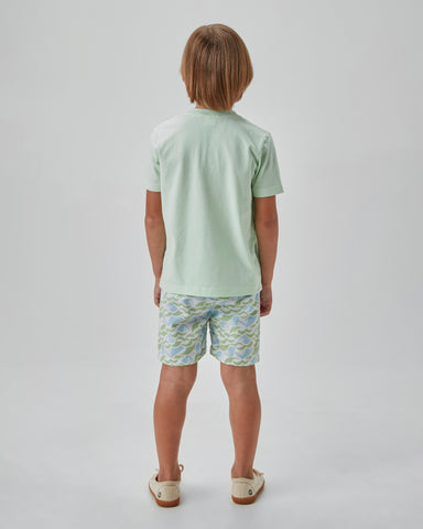 CONJ MAS CAM LOGO E BERM NYLON EST VERDE CLARO/BRANCO