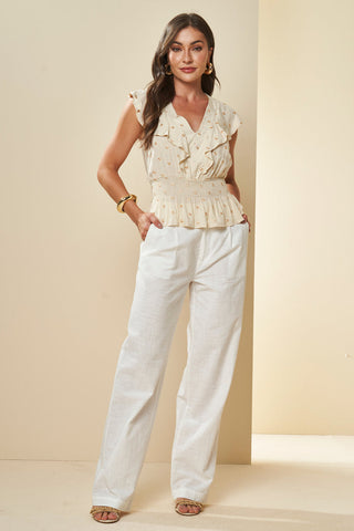 BLUSA FEM MC VISCOSE FLAME POA PEROLA