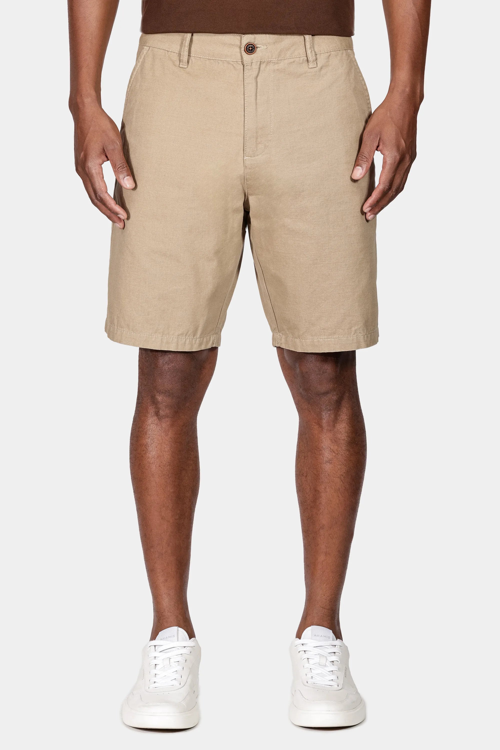 BERMUDA MAS ARAMIS CHINO COLOR KOMBAT CAQUI