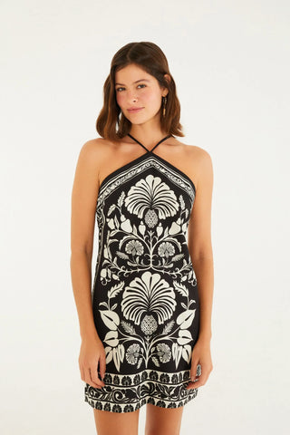 VESTIDO FEM CURTO SINTRA FARM PRETO