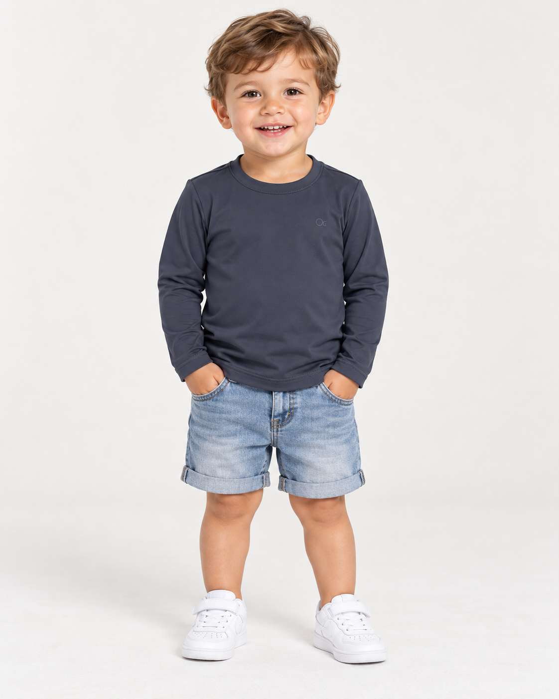 CAMISETA ML PROTECAO UV OGOCHI KIDS PRETO