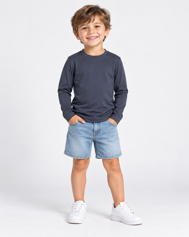 CAMISETA ML PROTECAO UV OGOCHI KIDS PRETO
