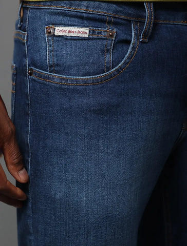 CALCA CKJ MAS JNS SUPER SKINNY 5 POCKETS MARINHO