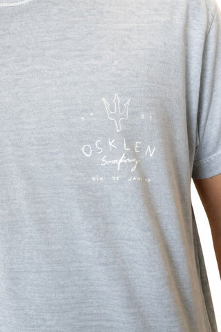 CAMISETA MAS MC STONE SCRIBBLE OSKLEN AZUL RIO