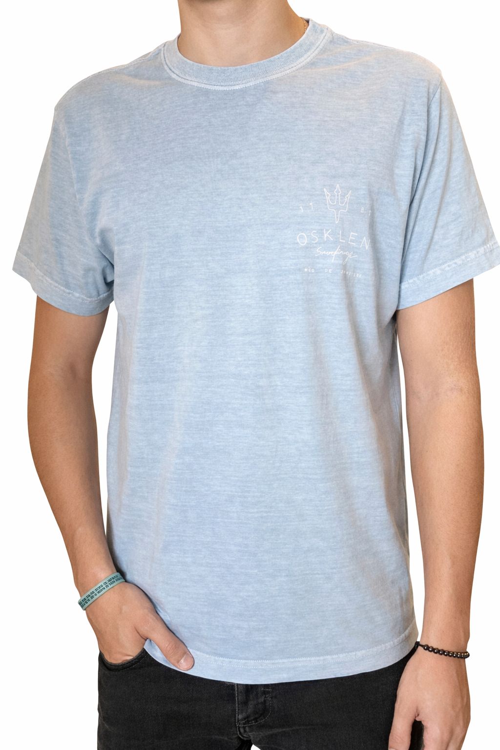 CAMISETA MAS MC STONE SCRIBBLE OSKLEN AZUL RIO