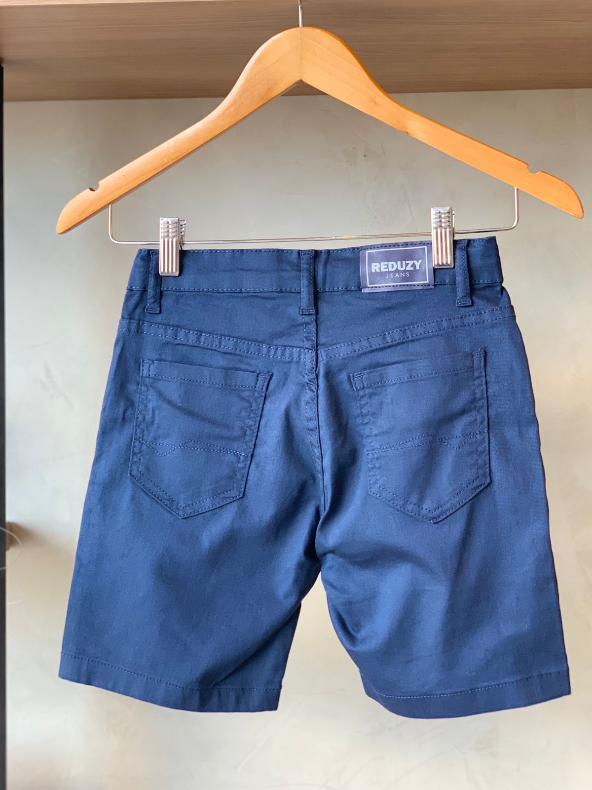 BERMUDA MAS SARJA REDUZY - 4/8 MARINHO