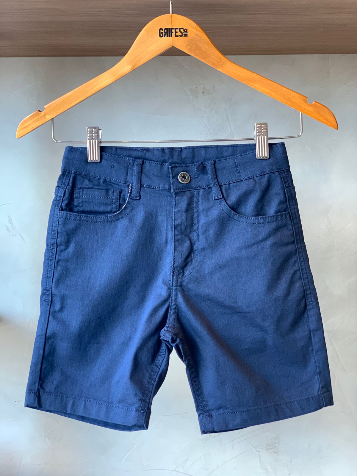 BERMUDA MAS SARJA REDUZY - 4/8 MARINHO