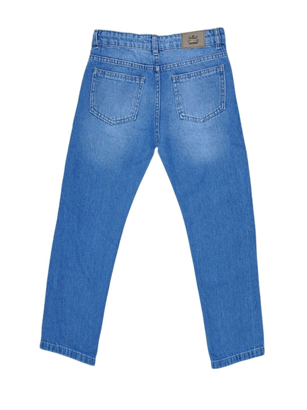CALCA MAS RETA JEANS CRAWLING - 4/8 JEANS MEDIO