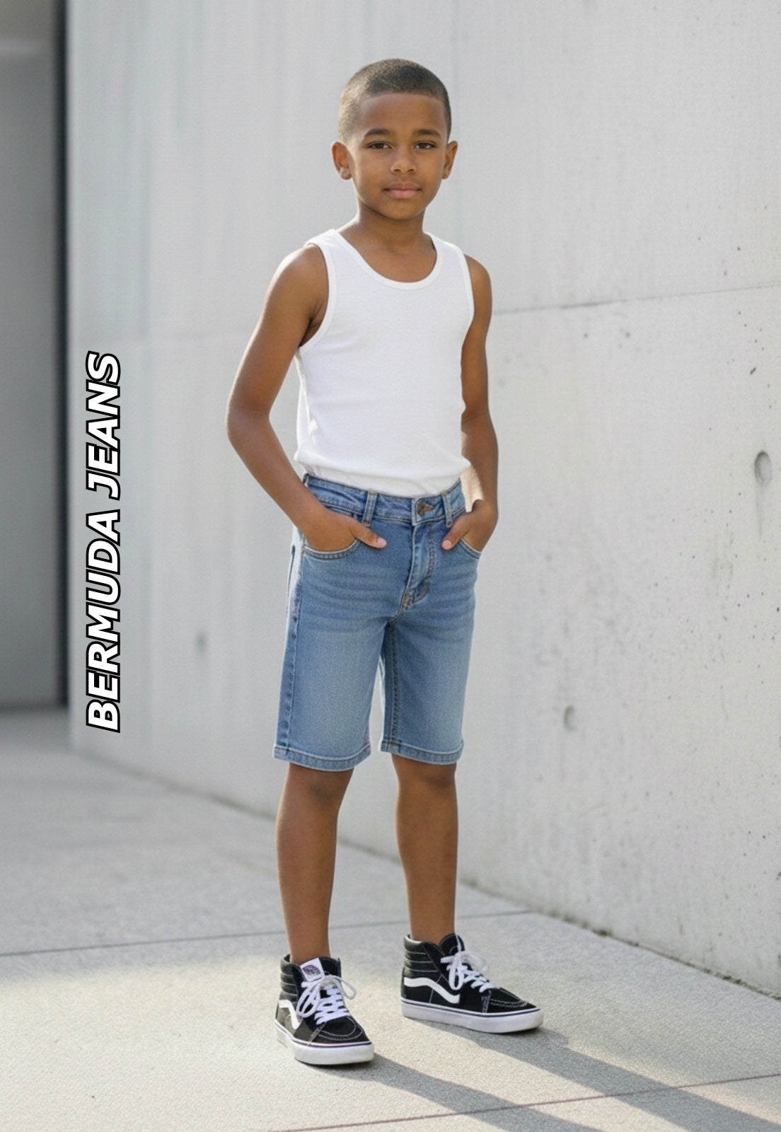 BERMUDA MAS TRAD JEANS REDUZY - 4/8 JEANS CLARO