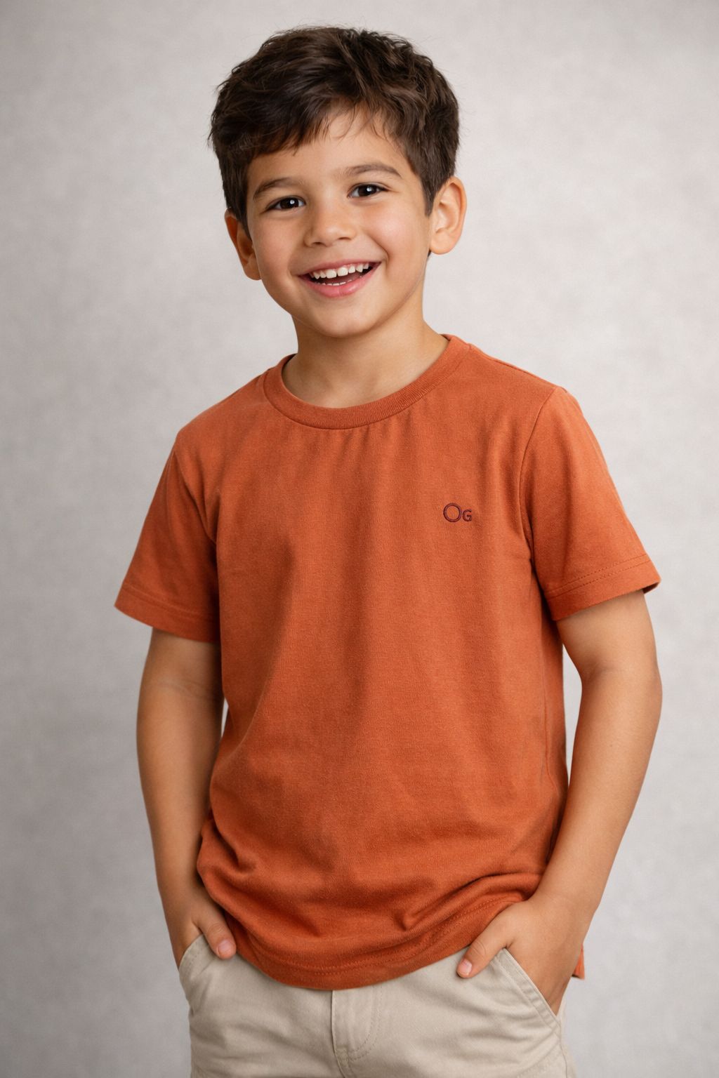 CAMISETA OGOCHI INF MC ESSENCIAL TERRACOTA 1441