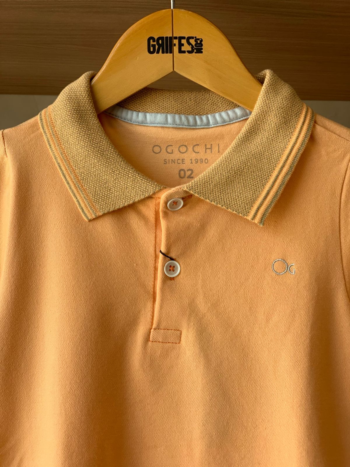 POLO OGOCHI INF MC CASUAL SLIM LARANJA CLARO 0202