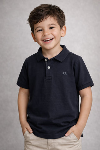 POLO OGOCHI INF MC ESSENCIAL SLIM PRETO 1005