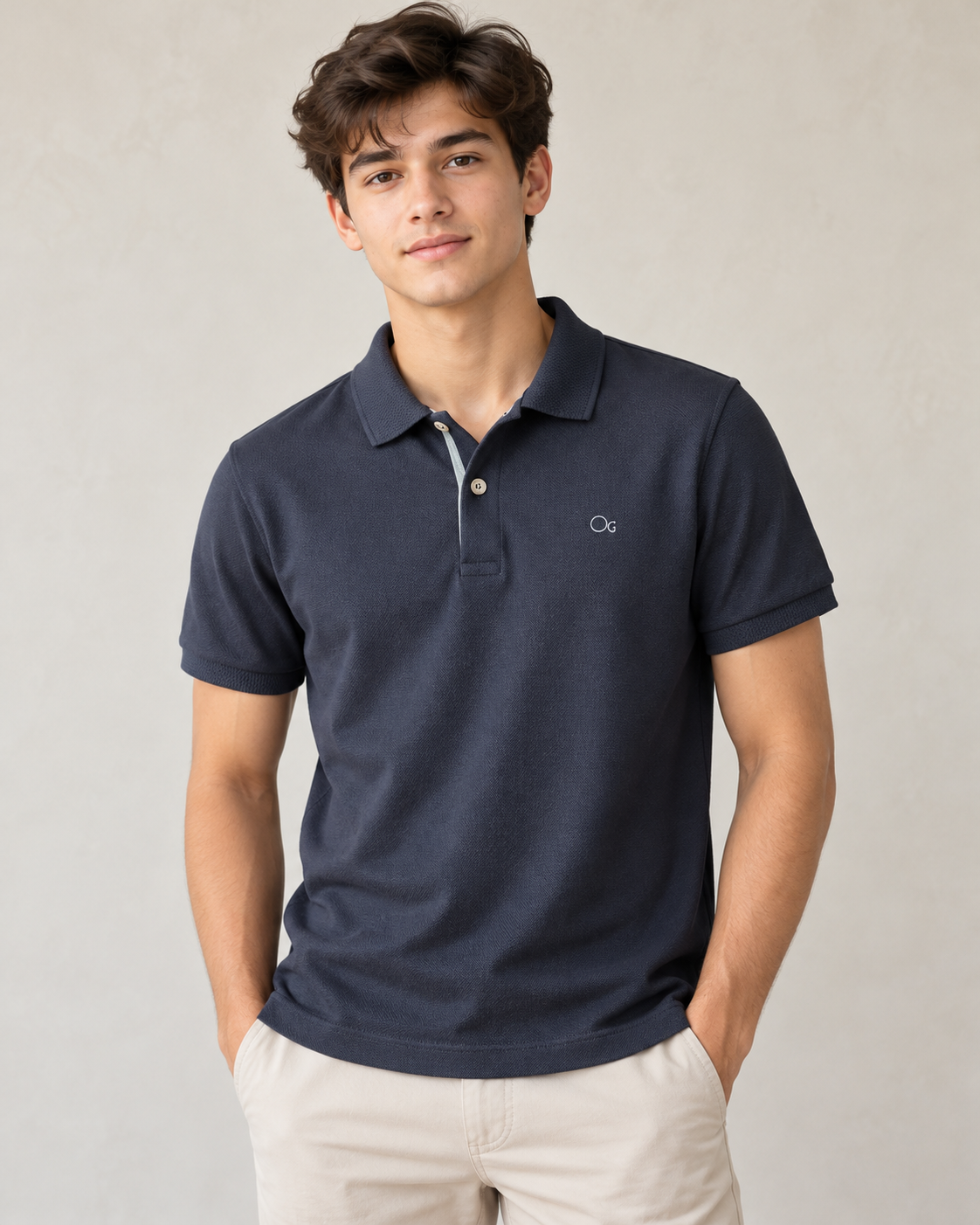 POLO OGOCHI INF MC ESSENCIAL SLIM PRETO 1005