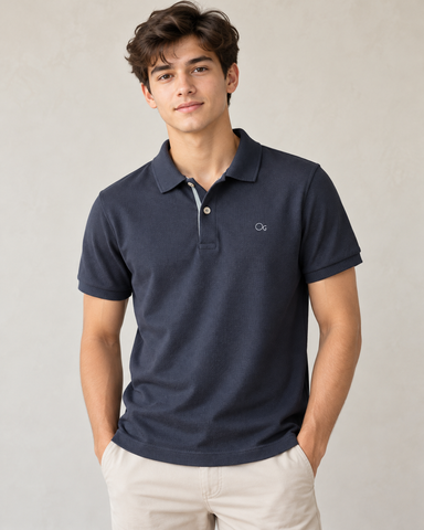 POLO OGOCHI INF MC ESSENCIAL SLIM PRETO 1005