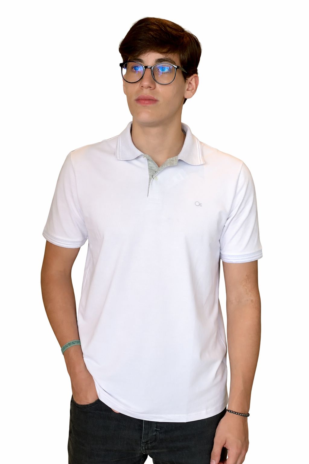 POLO MAS MC CASUAL SLIM PIQUET OGOCHI BRANCO 1001
