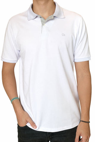 POLO MAS MC CASUAL SLIM PIQUET OGOCHI BRANCO 1001