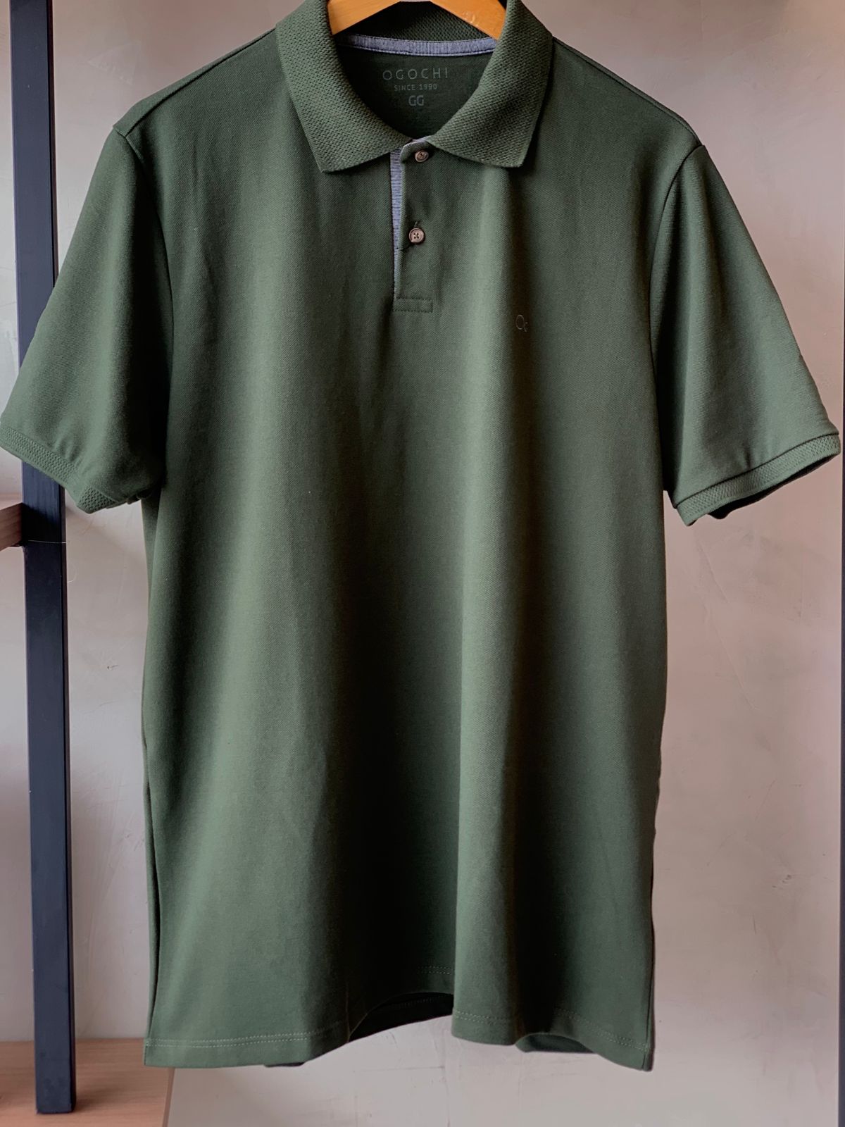 POLO MAS MC ESSENCIAL SLIM OGOCHI VERDE ESCURO 0026