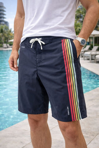 BERMUDA SURF AQUAONE FLEX SPECTRUM PRETO/AMARELO