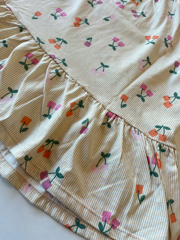 VESTIDO ALCA MALHA LIST EST FRUTINHAS OFF WHITE